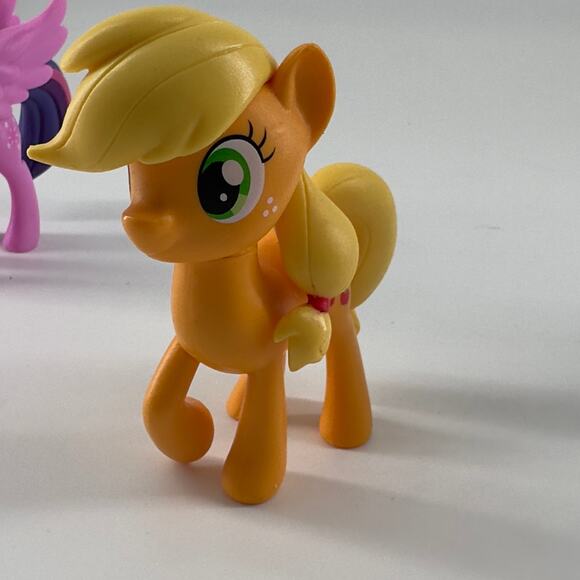 My Little Pony Figure Lot of 6 Twilight sparkle rainbow dash pinkie rarity apple - Picture 6 of 7